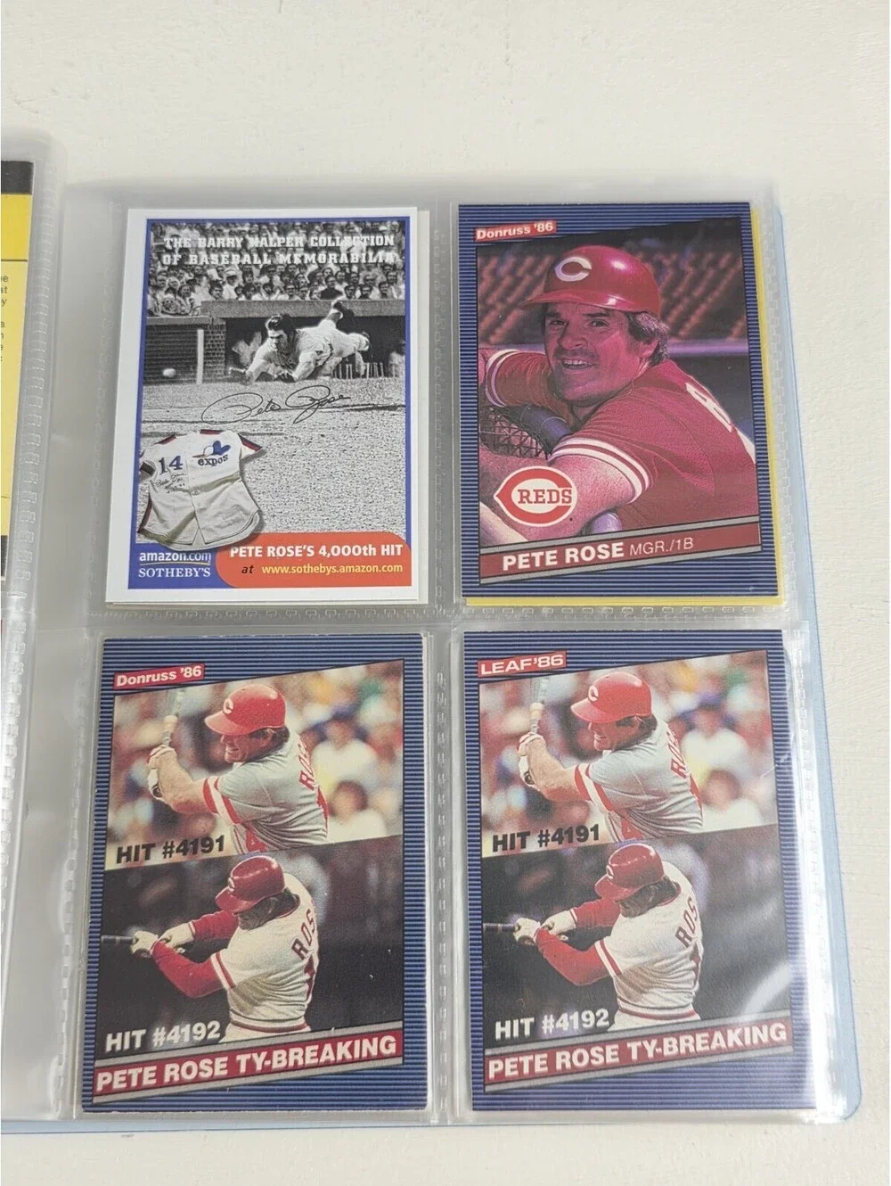Huge Lot ~ Collection of Pete Rose Baseball Cards With Auto 1971, Book & Box Set